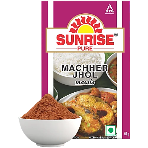 Sunrise Pure Pure Machher Jhol Powder, Fish Curry Masala, 50 g