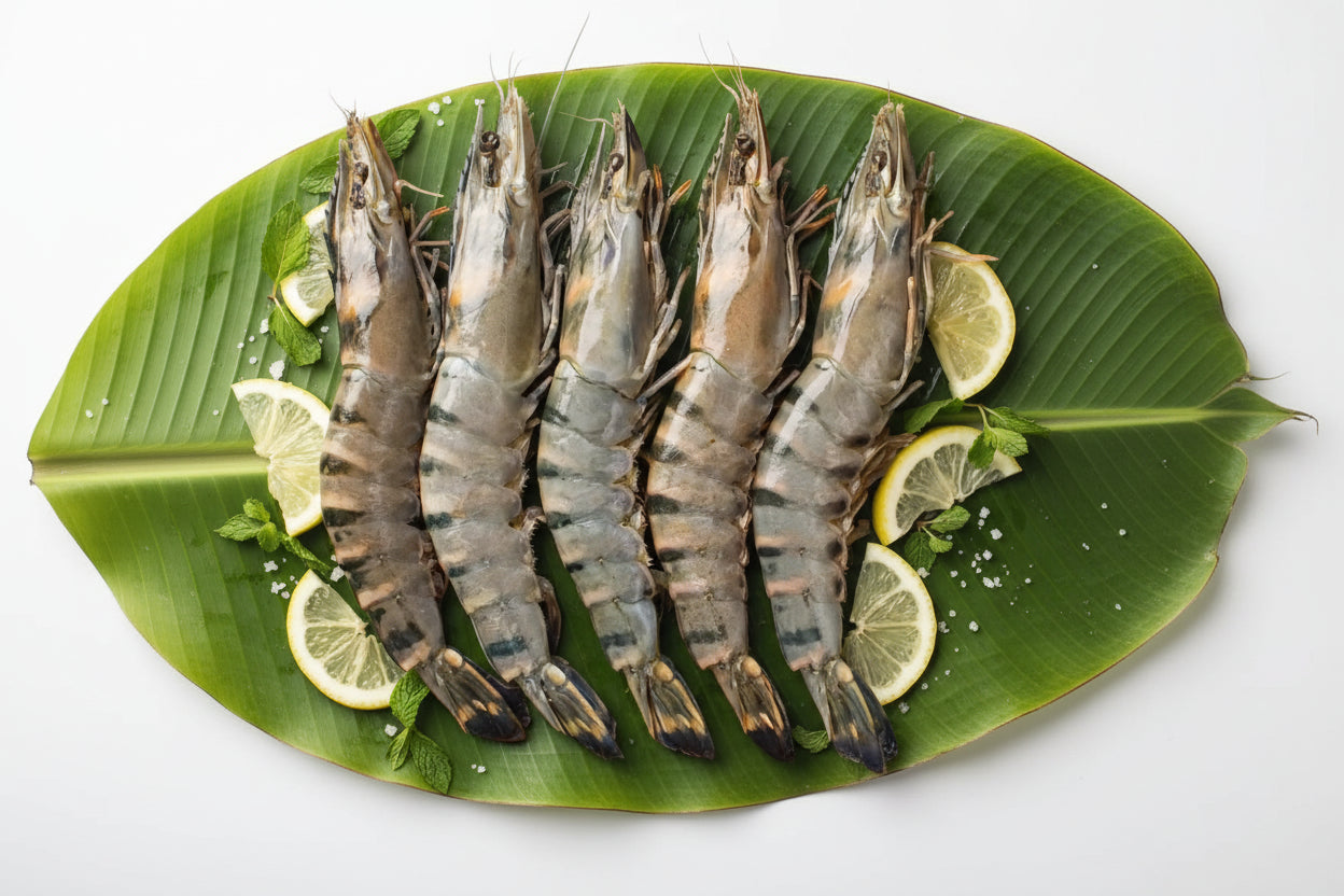 Bagda Chingri (Medium) - Cut and Cleaned  - Gross Weight 250gm