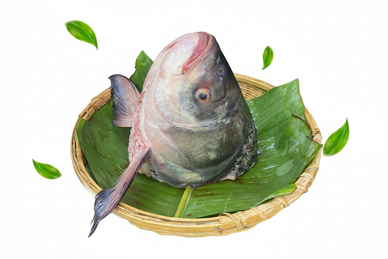 Maccher Matha  (Fish Head Rui/Katla) –  Murighonto Ready Cuts (1 Pack - 2 Pieces)