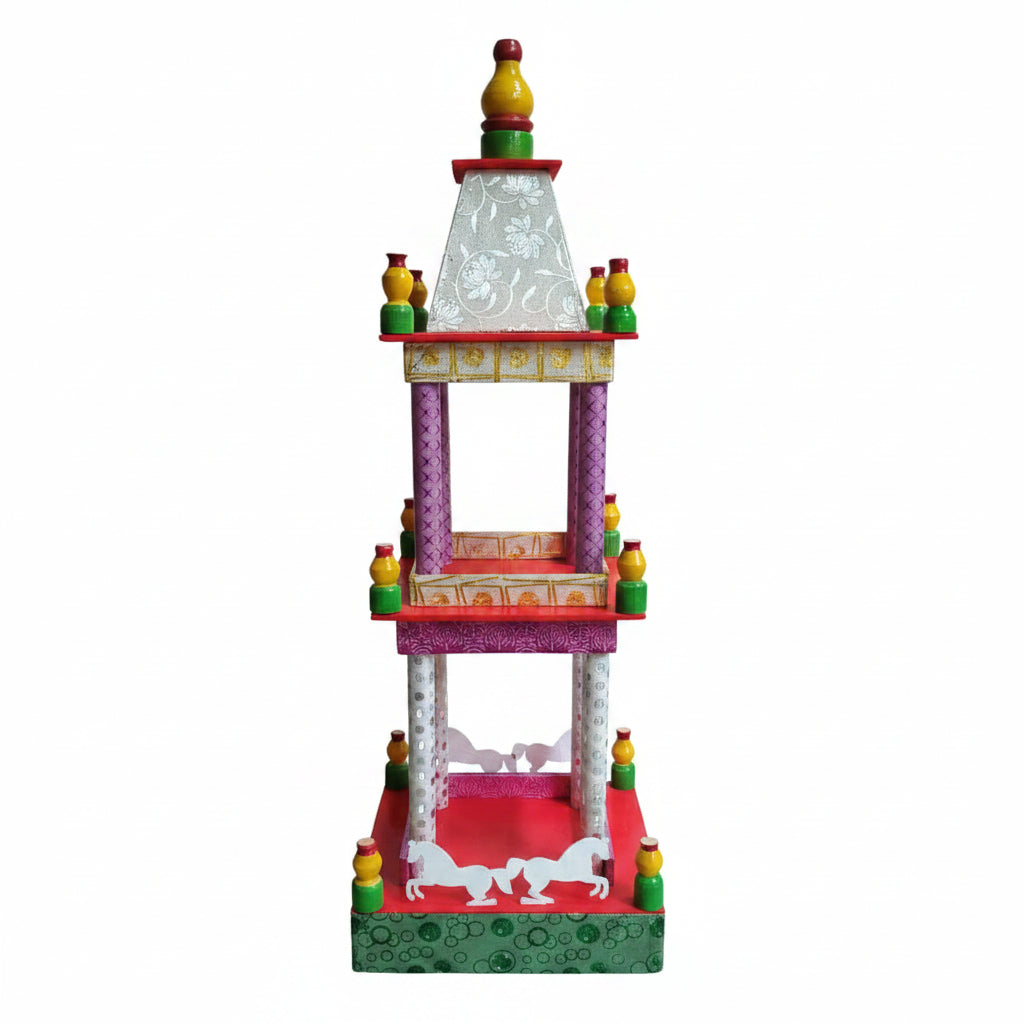 Traditional Spacious Two-Storey Jagannath Rath – Comes with Wheels