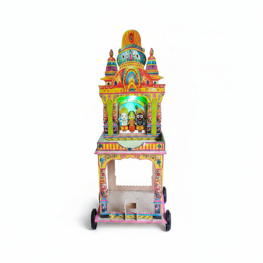 Festival Edition Multicolour Jagannath Rath – LED Light & Wheels Included