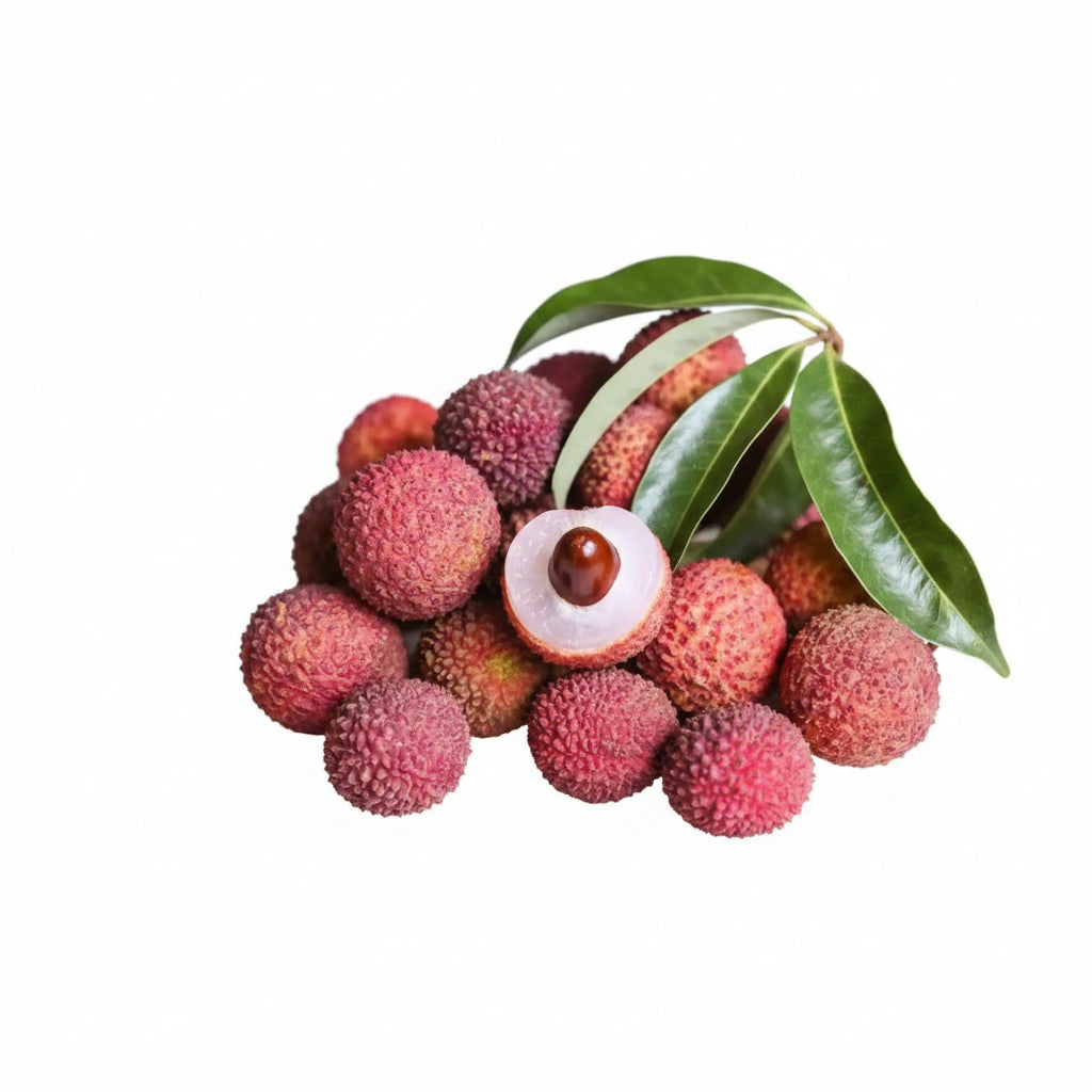 Muzzafarpur Litchu -250-260 gm Pack (Leaves & Stem Excluded)